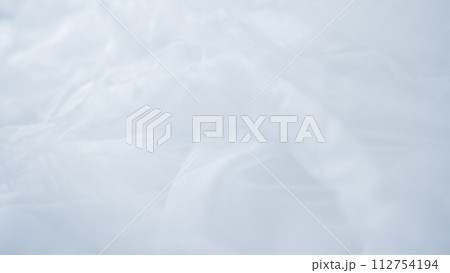 背景　4k　サイバースペース　グラデーション　白　チュール　グレー　バーチャル背景　メタバース 112754194