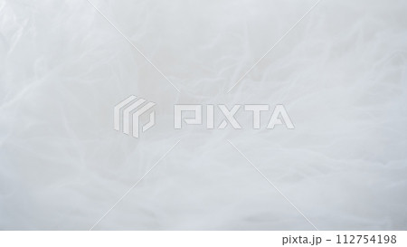 背景　4k　サイバースペース　グラデーション　白　チュール　グレー　バーチャル背景　メタバース 112754198