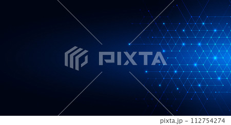 Abstract technology background with geometric texture and grid pattern for your graphic design 112754274