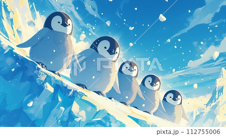 可愛いペンギン、氷河7 可愛いペンギン、氷河7 112755006