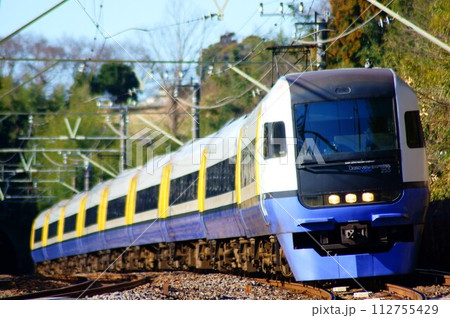 寺崎トンネルを抜ける255系 112755429