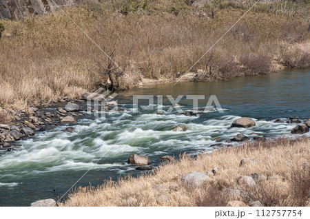 木津川の急流 京都府笠置町 木津川の急流 京都府笠置町 112757754
