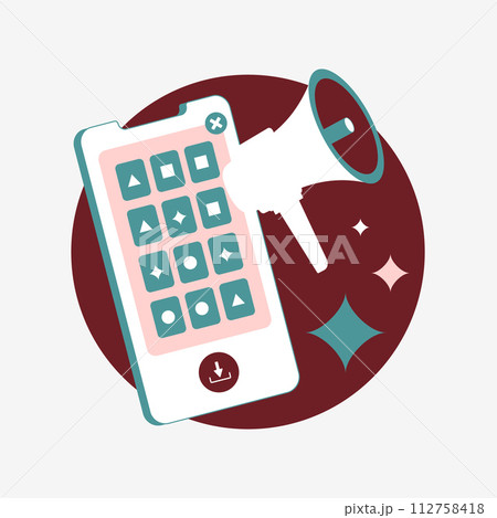 Playable advertising design, interactive ad illustrations, mobile game ads graphics, app demo images. Interactive advertising vector isolated illustration Playable advertising design, interactive ad illustrations, mobile game ads graphics, app demo images. Interactive advertising vector isolated illustration 112758418