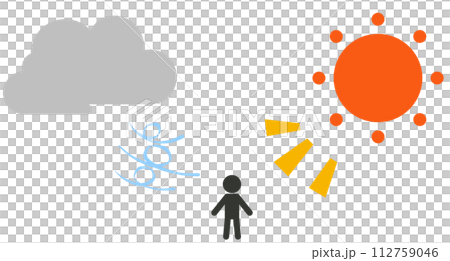 北風と太陽 北風と太陽 112759046