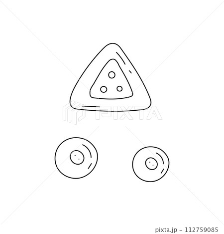 Clothing buttons vector design illustration isolated on white background. 112759085
