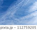 青空に広がる筋雲 112759205