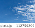 青空と白い雲 112759209