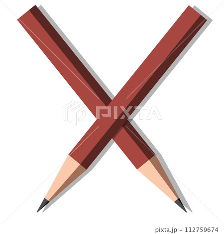 鉛筆のマーク 112759674