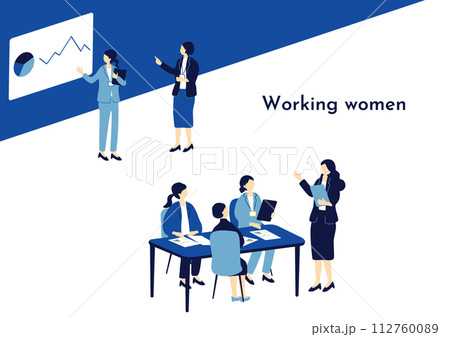 働く女性たち 働く女性たち 112760089