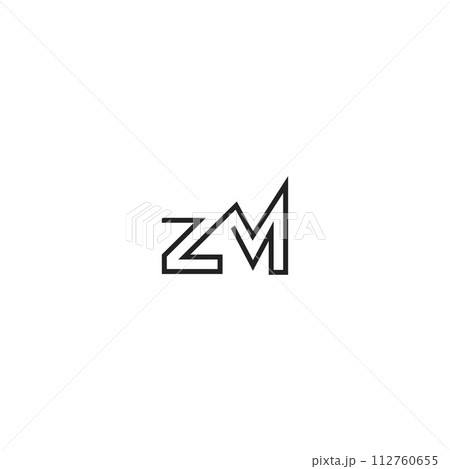 ZM or MZ logo and icon design ZM or MZ logo and icon design 112760655