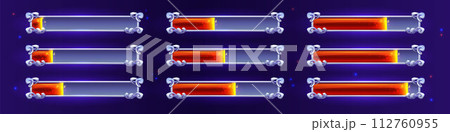 Progress bar loading steps Progress bar loading steps 112760955