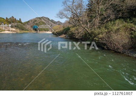 京都の清流木津川 京都府笠置町 京都の清流木津川 京都府笠置町 112761807