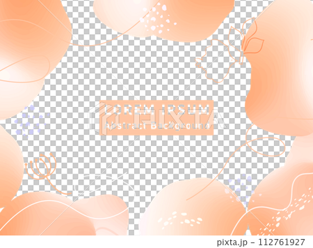 フリーグラデーションと流体シェイプの抽象的なバックグラウンドデザイン 112761927