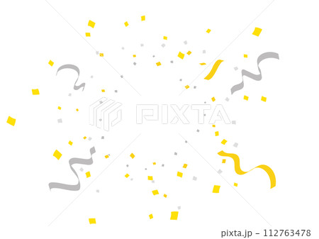 金箔　紙吹雪　背景 112763478