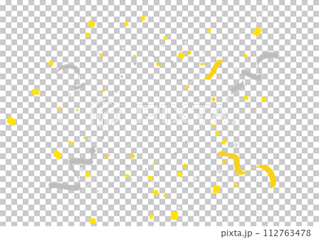 金黃箔五彩紙屑背景 112763478
