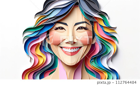 40代の爽やかな笑顔の女性 112764484