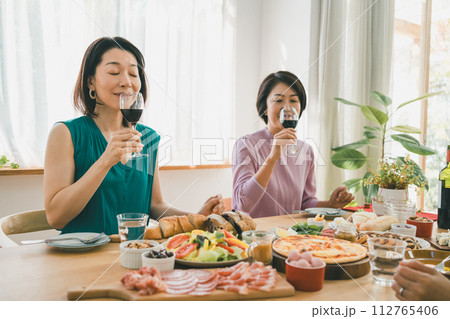 a forty-something woman a forty-something woman 112765406