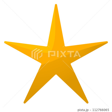 Yellow star. App ui element. Ranking icon 112766065
