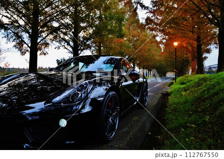 黒いスポーツカー 112767550