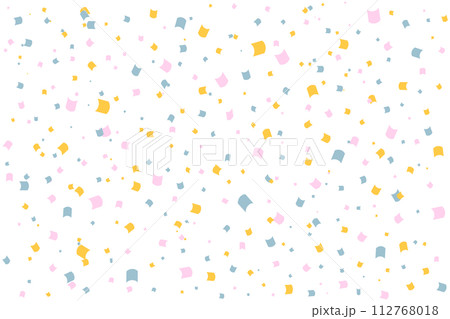 カラフルな紙吹雪の背景素材 112768018
