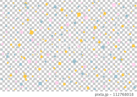 カラフルな紙吹雪の背景素材 112768018