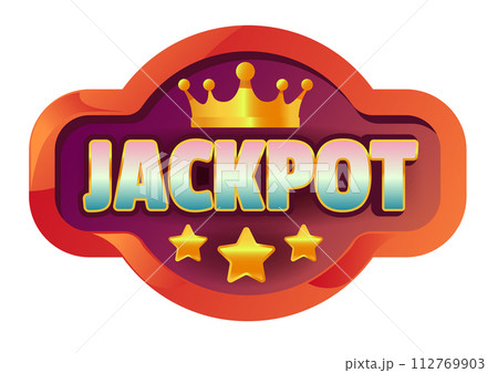 Casino Jackpot Emblem vector illustration Casino Jackpot Emblem vector illustration 112769903