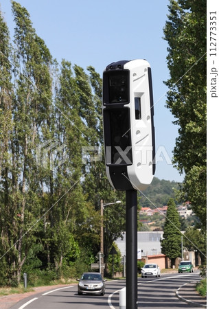 Multi-violation radar control on a road in France Multi-violation radar control on a road in France 112773351