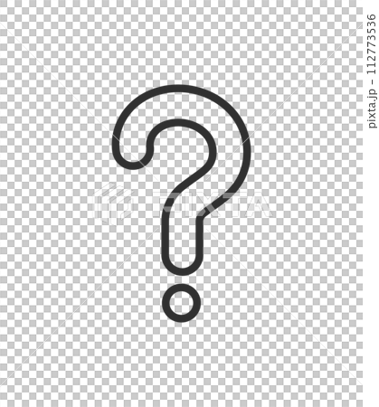 Question mark simple icon Question mark simple icon 112773536