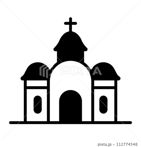 vector ortodox church icon on white background 112774548