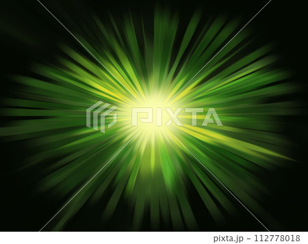 緑色の放射イメージの背景素材 112778018