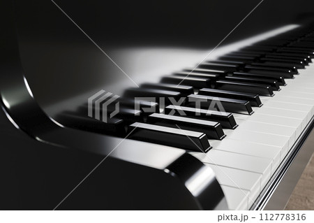 Shiny piano keyboard. 112778316