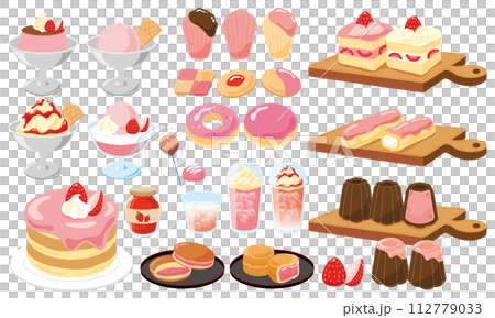 使用草莓的甜點 使用草莓的甜點 112779033