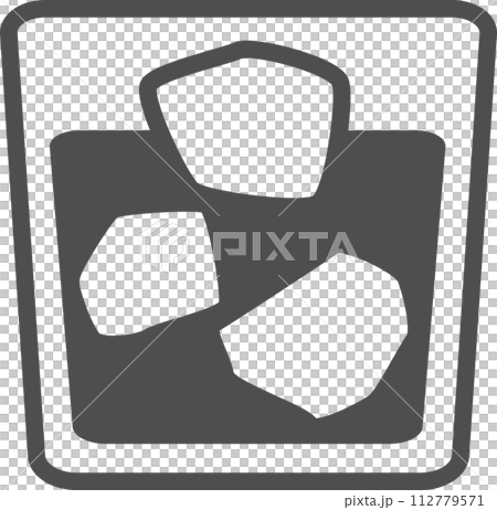 用冰塊搖動玻璃 112779571