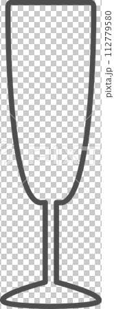 シャンパングラス 112779580