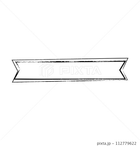 Ribbon banner, abstract rectangle label frame border in grunge texture shape for background template element illustration for design Ribbon banner, abstract rectangle label frame border in grunge texture shape for background template element illustration for design 112779622