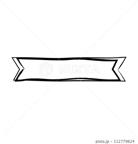Ribbon banner, abstract rectangle label frame border in grunge texture shape for background template element illustration for design Ribbon banner, abstract rectangle label frame border in grunge texture shape for background template element illustration for design 112779624