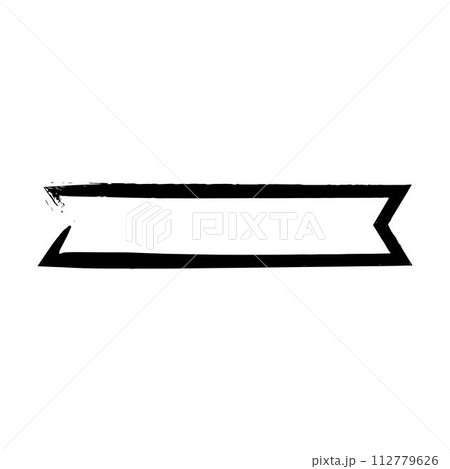 Ribbon banner, abstract rectangle label frame border in grunge texture shape for background template element illustration for design Ribbon banner, abstract rectangle label frame border in grunge texture shape for background template element illustration for design 112779626