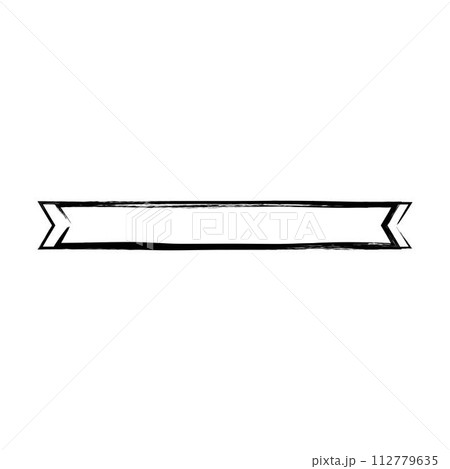 Ribbon banner, abstract rectangle label frame border in grunge texture shape for background template element illustration for design Ribbon banner, abstract rectangle label frame border in grunge texture shape for background template element illustration for design 112779635