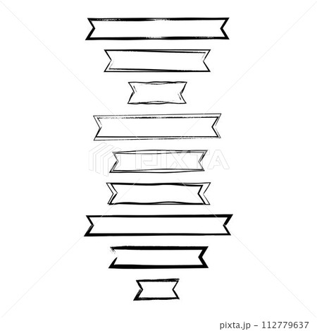 Ribbon banner, abstract rectangle label frame border in grunge texture shape for background template element illustration for design Ribbon banner, abstract rectangle label frame border in grunge texture shape for background template element illustration for design 112779637
