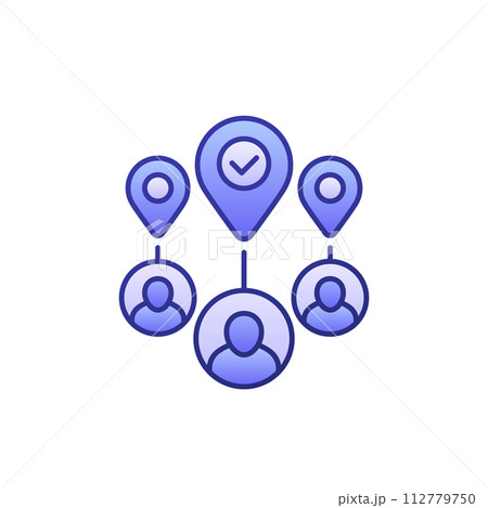 relocate staff, relocation icon with outline relocate staff, relocation icon with outline 112779750