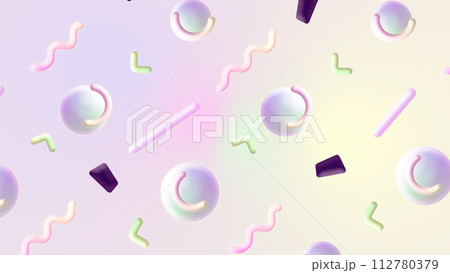 Bright Polygon Stylish Background 112780379