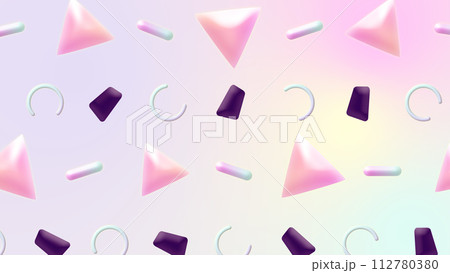 Bright Polygon Stylish Background 112780380