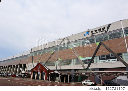 JR北陸新幹線・大糸線・えちごトキめき鉄道日本海ひすいライン 糸魚川駅アルプス口駅舎 JR北陸新幹線・大糸線・えちごトキめき鉄道日本海ひすいライン 糸魚川駅アルプス口駅舎 112781197