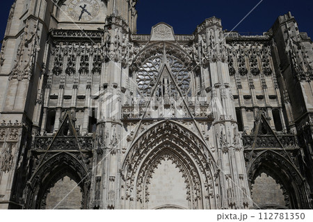 exteriors of the cathedral, Troyes, France 112781350