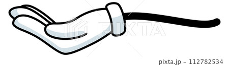 Hand giving gesture in retro comic animation style Hand giving gesture in retro comic animation style 112782534