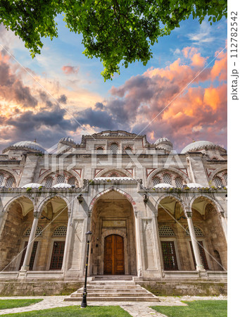 Sehzade Mosque, a 16th century Ottoman mosque commissioned by Suleiman the Magnificent, Fatih district, Istanbul, Turkey Sehzade Mosque, a 16th century Ottoman mosque commissioned by Suleiman the Magnificent, Fatih district, Istanbul, Turkey 112782542