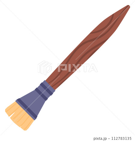 Artist brush color icon. Oil paint equipment 112783135