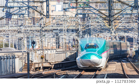 東京駅に入る東北新幹線 東京駅に入る東北新幹線 112783360