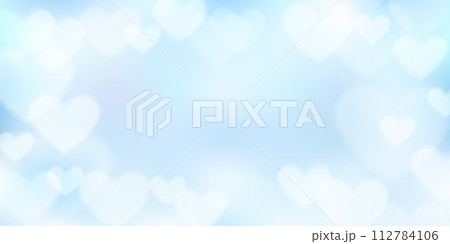 父の日　青　ハート　行事　背景	 112784106