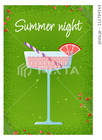 Summer night flyer. Party banner background template Summer night flyer. Party banner background template 112784543